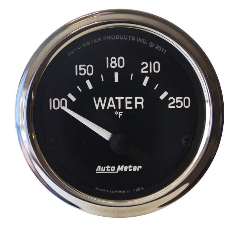 AutoMeter — Autometer Cobra 2 1/16in 100-250 Def F Electric Water Temp Gauge
GA 2" WTMP 250F CBRA - view 1