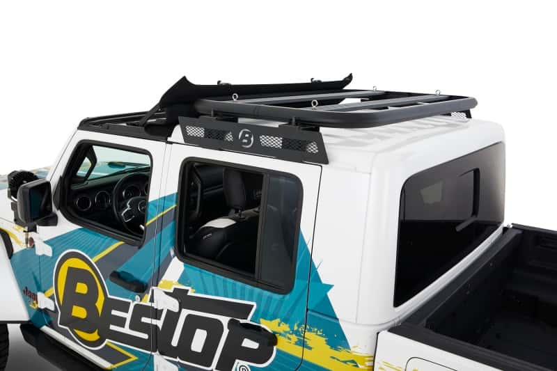 Bestop — Bestop 20-26 Jeep Gladiator / 18-26 Wrangler JL 2-Door Granite Series Hardtop Roof Rack (Black)
Granite Series Hardt - view 2