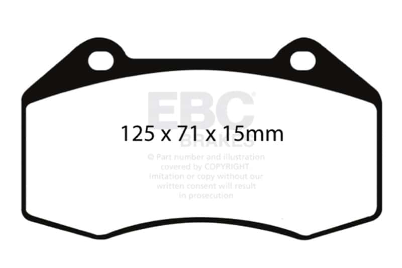 EBC — EBC 07-08 Chevrolet Cobalt 2.0 Supercharged (SS) Ultimax2 Front Brake Pads
Disc Brake Pad - view 1