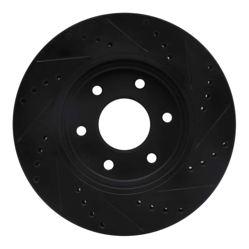 R1 Concepts — R1 05-21 Nissan Frontier Front Left Drilled & Slotted Black Brake Rotor
R1 Brake Rotor Drill - view 5