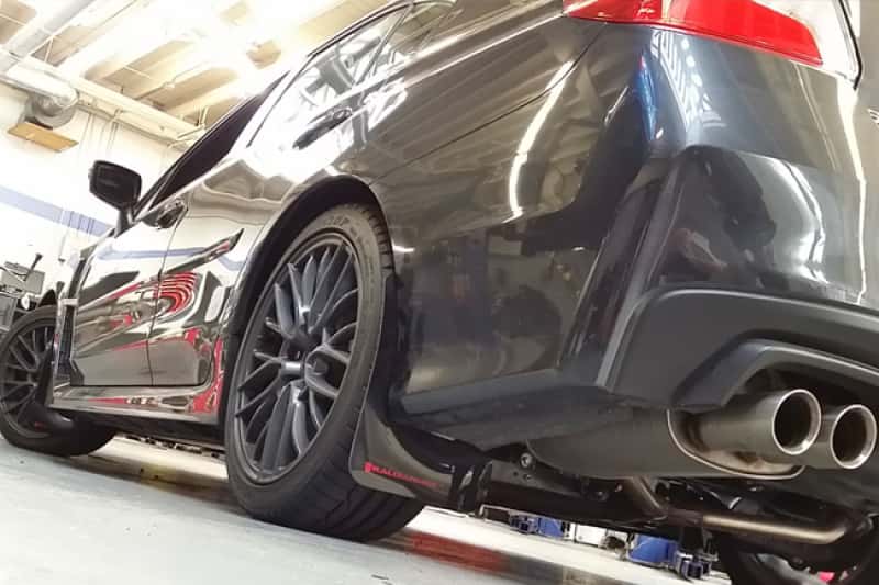 Rally Armor — Rally Armor 15-21 Subaru WRX/STI Black UR Mud Flap w/Red Logo
Mud Flap - view 2