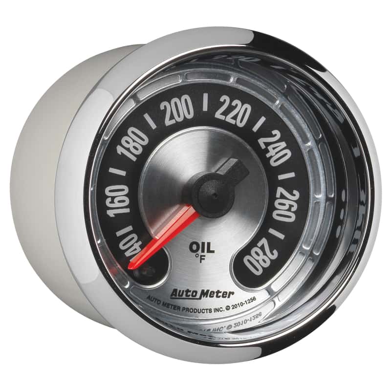 AutoMeter — Autometer American Muscle 2-1/16in Full Sweep Electric Digital Stepper 140-280 Deg F Oil Temp Gauge
GA 2" OILT STEPPR AM - view 11