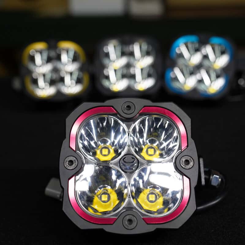 KC HiLiTES — KC HiLiTES FLEX ERA 4 Color Bezel Ring Red (ea) - view 4