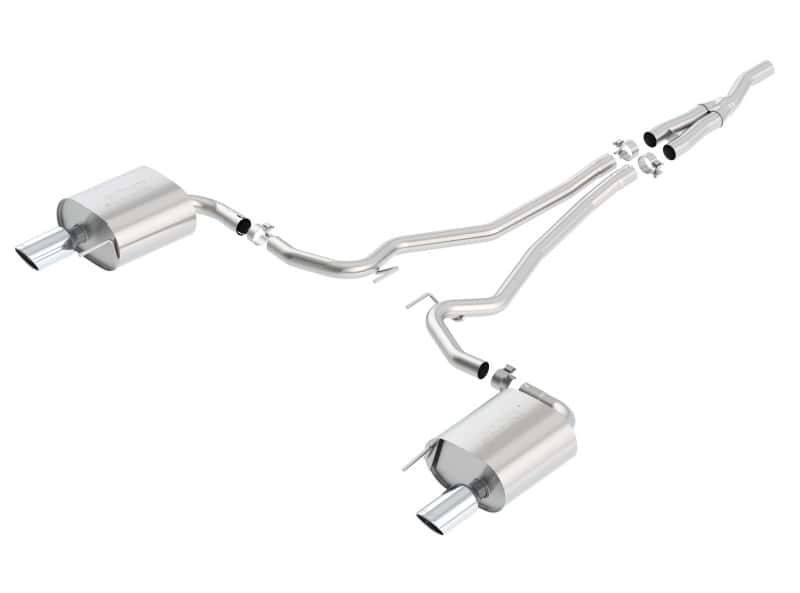 Borla — Borla S Type Cat Back 15-17 Ford Mustang 2.3L EcoBoost MT/AT 2.25in pipe 4in tip
Cat-Back System
ExhstSysKt - view 1