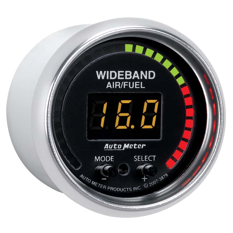 AutoMeter — Autometer GS 52mm AFR or LAMBDA Digital Wideband Air/Fuel Ratio PRO Wideband A/F Kit
2-1/16" WIDEBAND A/F - view 6