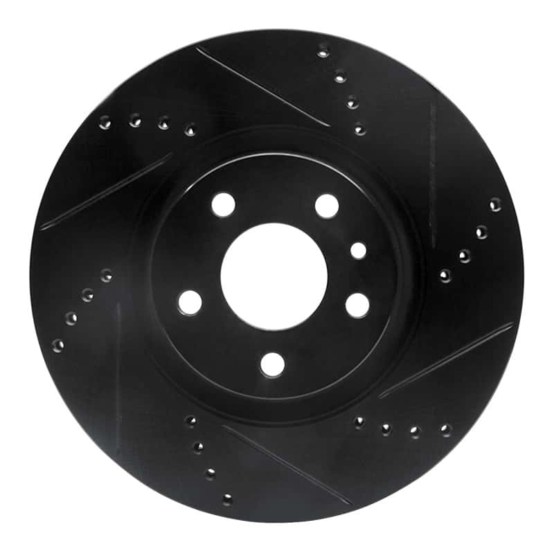 R1 Concepts — R1 91-20 Alfa Romeo 164 Front Right Drilled & Slotted Black Brake Rotor
R1 Brake Rotor Drill - view 1