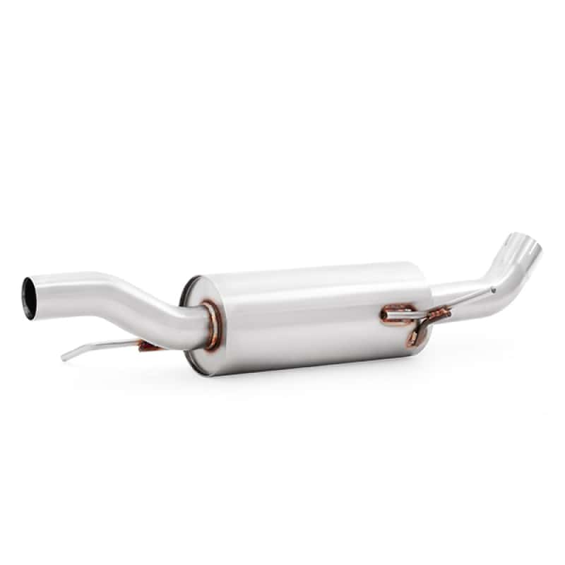 Mishimoto — Mishimoto 14-16 Ford Fiesta ST 1.6L 2.5in Stainless Steel Resonated Cat-Back Exhaust w/ Burnt Ti - view 4