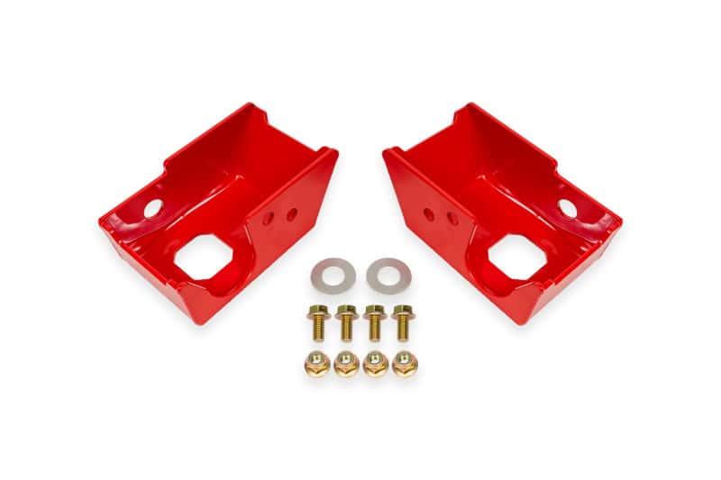 BMR Suspension — BMR 2021+ Ford Bronco (Exc. Bronco Sport) Rear Shock Mount Skid Plates - Red
Rr Shock Skid Plate - view 1