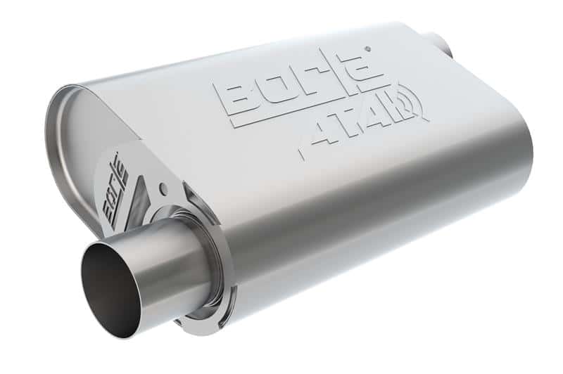 Borla — Borla CrateMuffler SBC Hot 350/383 3inch Offset/Offset 14in x 4.35in x 9in Oval Muffler
CrateMuffler
Muffler - view 2