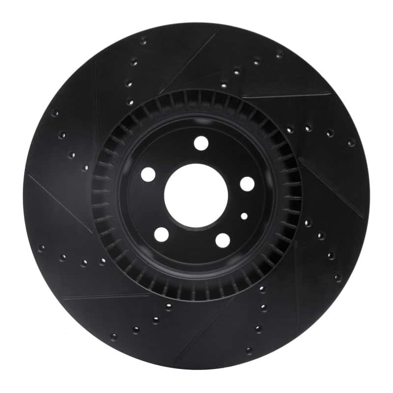 R1 Concepts — R1 12-18 Audi A8 Front Right Drilled & Slotted Black Brake Rotor
R1 Brake Rotor Drill - view 5