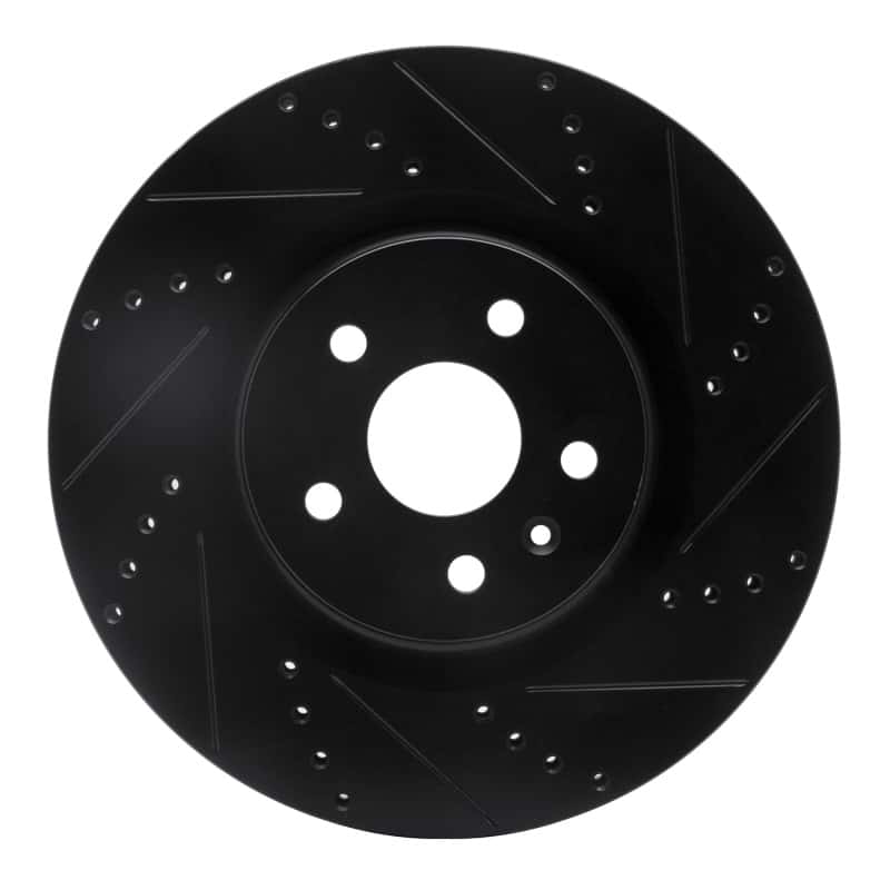 R1 Concepts — R1 09-17 Buick Regal Front Right Drilled & Slotted Black Brake Rotor
R1 Brake Rotor Drill - view 1