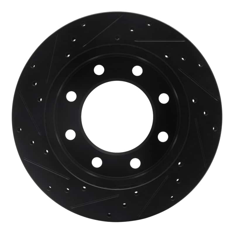 R1 Concepts — R1 99-20 Cadillac DeVille Front Right Drilled & Slotted Black Brake Rotor
R1 Brake Rotor Drill - view 5