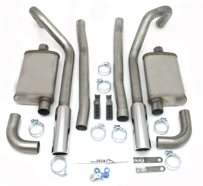 JBA — JBA 65-70 Ford Mustang 260-428 409SS Dual Under Rear Valance Header Back Exhaust
Exhaust System - view 1