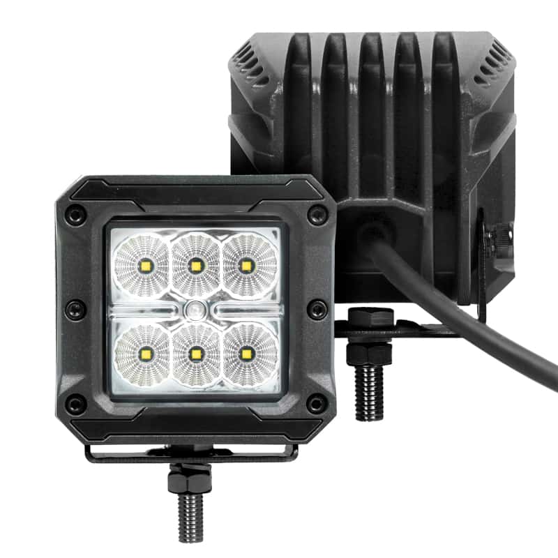Go Rhino — Go Rhino Xplor Bright Series Cube LED Flood Light Kit (Surface/Threaded Stud Mount) 3x3 - Blk (Pair)
Bright-3x3 Light Kit - view 2