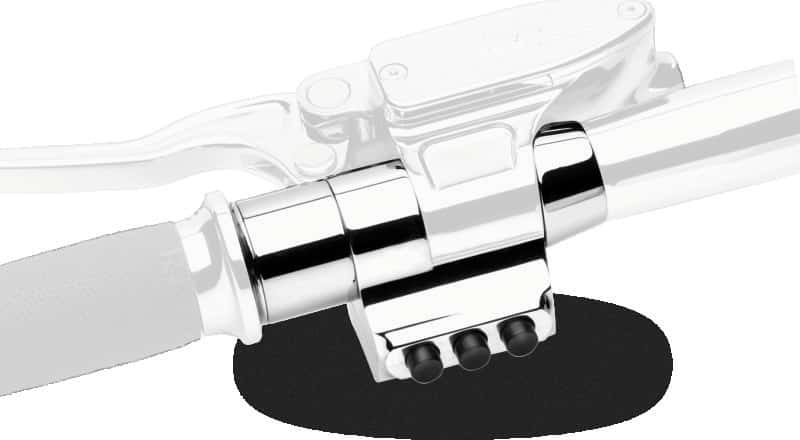Performance Machine — Performance Machine Switch Assembly 3 Button Left Side - Chrome - view 1