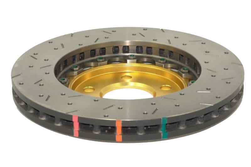 DBA — DBA 05-10 Ford Mustang GT / 11-13 V6 Front Drilled & Slotted 5000 Series 2 Piece Rotor w/ Gold Hat
5000 Series Rotor,GD
Brake Rotor - view 2