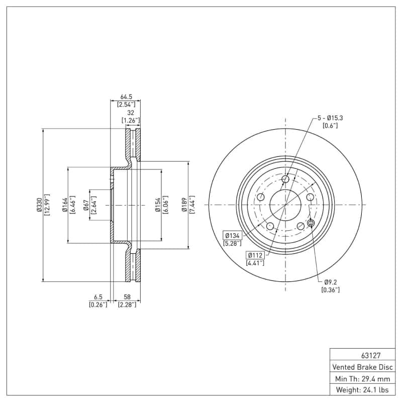 DFC — DFC 06-15 Mercedes-Benz GLK250 Front GeoSPEC Coated Rotor
DFC Brake Rotor - view 6