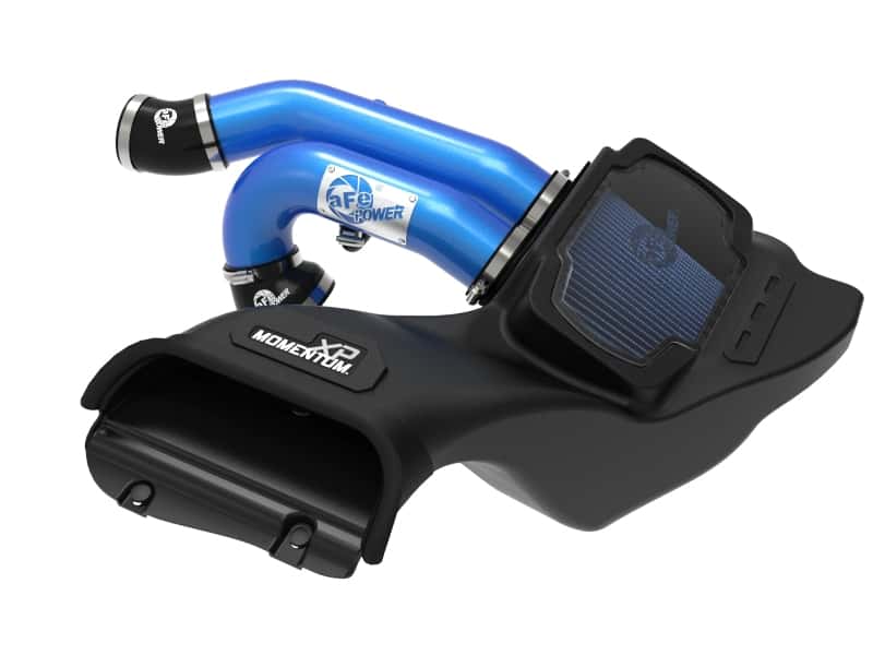 aFe — aFe 21-22 Ford F-150 Raptor V6-3.5L(tt) Momentum XP Cold Air Intake System - Blue w/ Pro 5R Filter
Momentum XP Intake - view 1