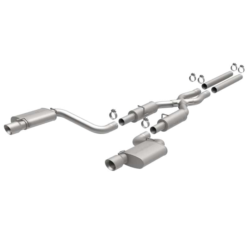 Magnaflow — MagnaFlow 11-12 Dodge Charger SRT-8 Hemi Dual Split Rear Exit Stainless Cat-Back Performance Exhaust
Cat-Back - view 1