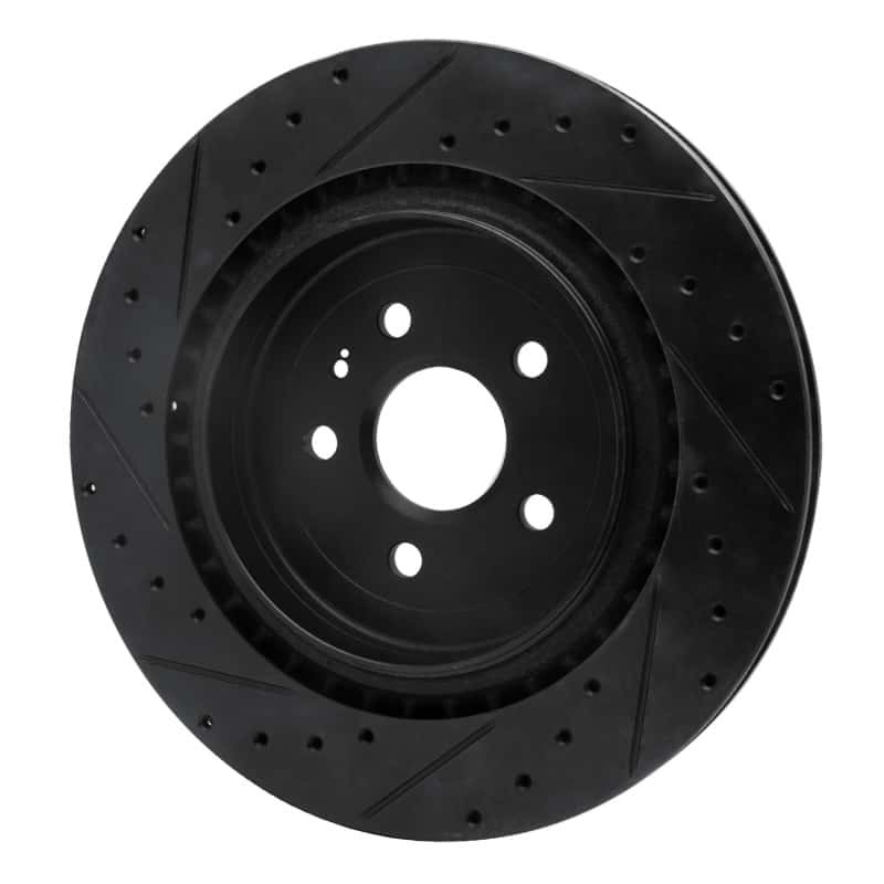 R1 Concepts — R1 09-24 Cadillac CTS Rear Right Drilled & Slotted Black Brake Rotor
R1 Brake Rotor Drill - view 4