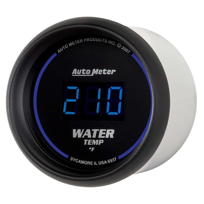 AutoMeter — Autometer Cobalt Digital 52.4mm Black 0-300 deg F Water Temperature Gauge
GA 2" WTEMP 340F CBD - view 5