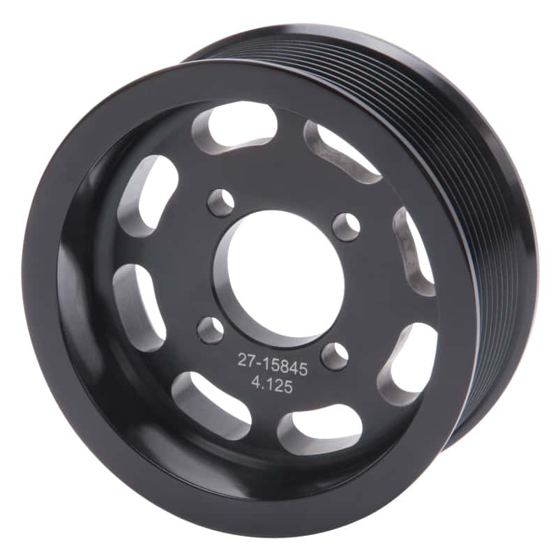 Edelbrock — Edelbrock Pulley Supercharger Enforcer 10 Rib 4 125In Black
SUPERCHARGER COMPONE - view 2