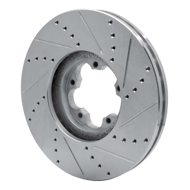 R1 Concepts — R1 14-19 Ford Transit (Mexico) Front Left Drilled & Slotted Silver Brake Rotor
R1 Brake Rotor Drill - view 4
