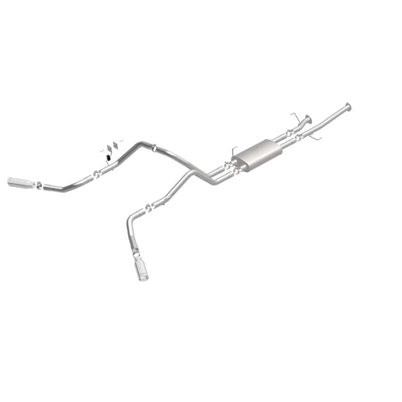 Magnaflow — MagnaFlow Cat-Back 10-15 Toyota Tundra SC LB / CC SB 4.6L/5.7L V8 SS 2.5 Dual Split Rear 4in Tip
Cat-Back - view 4