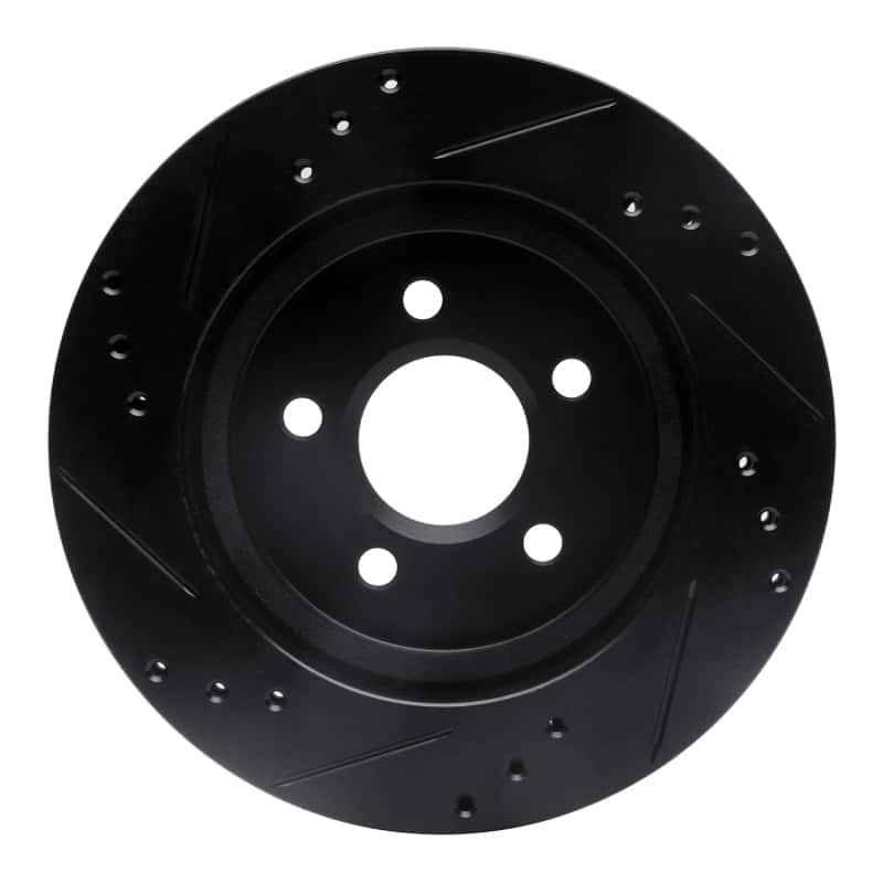 R1 Concepts — R1 00-06 Ford Thunderbird Rear Right Drilled & Slotted Black Brake Rotor
R1 Brake Rotor Drill - view 5