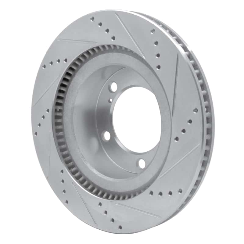 DFC — DFC 07-22 Lexus LX570 Front Left Drilled & Slotted Silver Brake Rotor - view 4