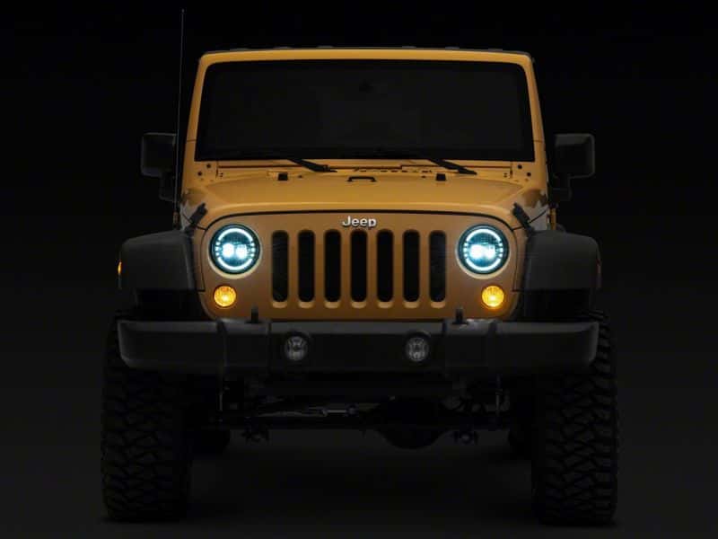 Raxiom — Raxiom 97-18 Jeep Wrangler TJ & JK Axial 7-In LED Headlights w/ DRL- Chrome Housing (Clear Lens)
Headlights - view 12