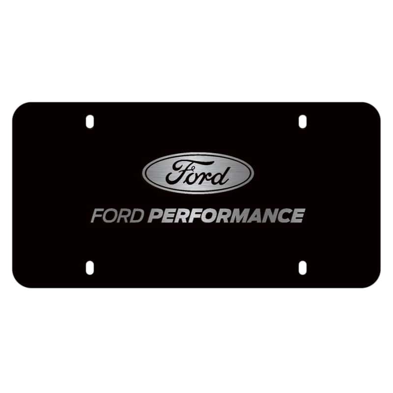 Ford Racing — Ford Racing Black Stainless Steel Marque Plate
License Plate - view 1
