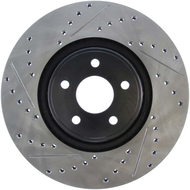 Stoptech — StopTech 14+ Ford Focus ST w/ 335mm Brakes Front Right Slotted & Drilled Rotor
Slot/Drill Rotor - view 1