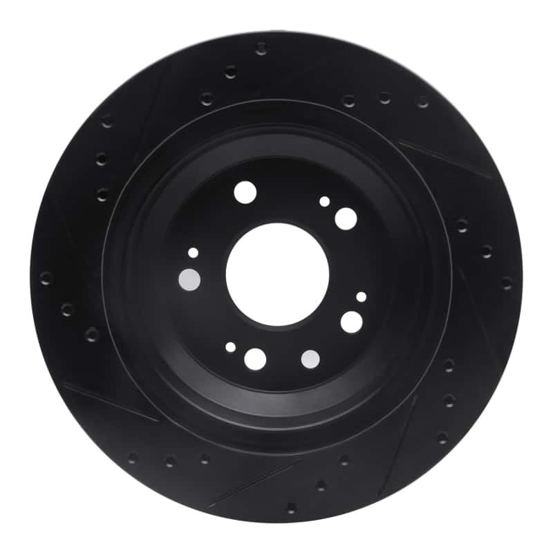 R1 Concepts — R1 05-12 Acura RL Rear Right Drilled & Slotted Black Brake Rotor
R1 Brake Rotor Drill - view 5