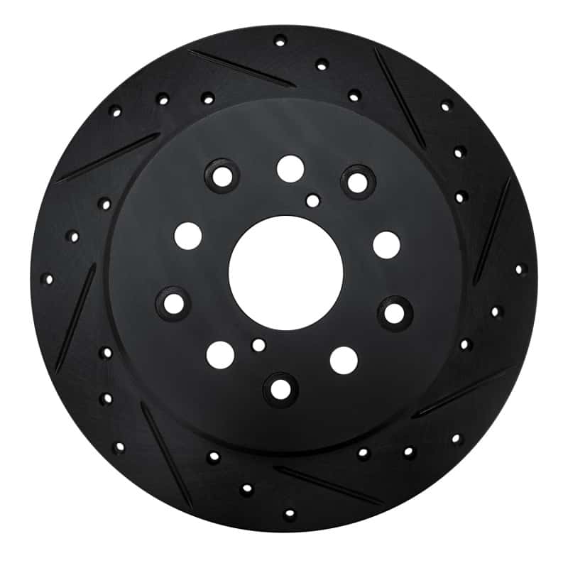 R1 Concepts — R1 98-10 Lexus GS400 Rear Right Drilled & Slotted Black Brake Rotor
R1 Brake Rotor Drill - view 1