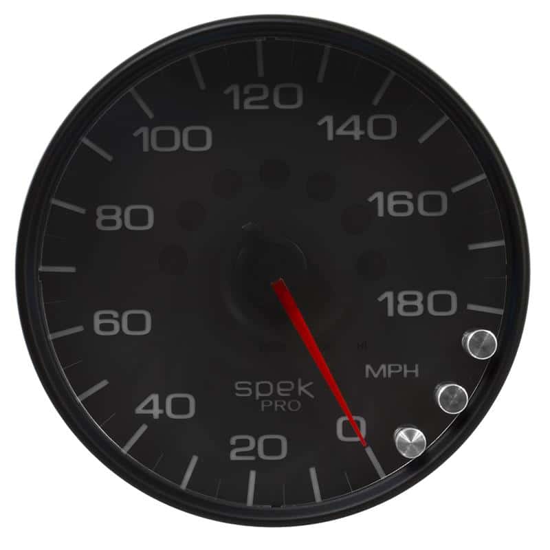 AutoMeter — Autometer Spek-Pro Gauge Speedometer 5in 180 Mph Elec. Programmable Black/Black
GA 5" SPEEDO BCB SPK - view 1