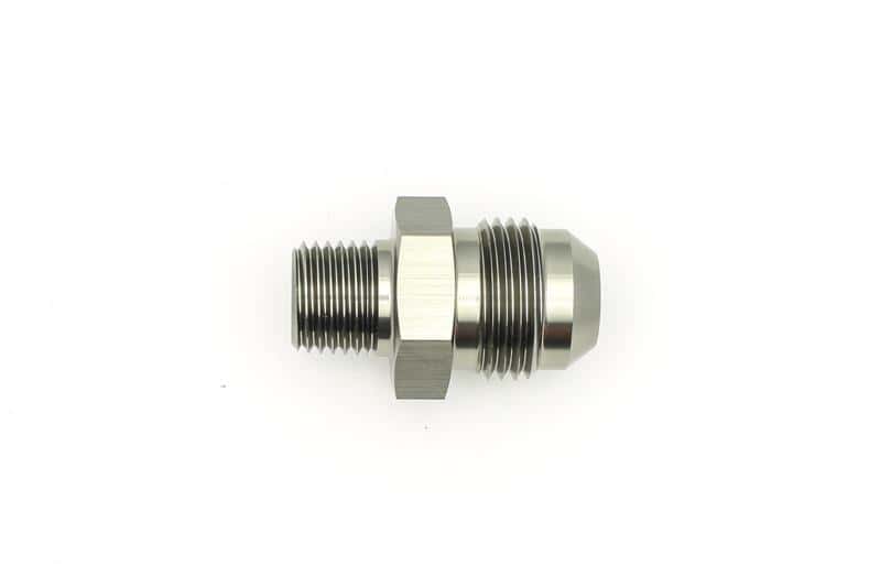 DeatschWerks — DeatschWerks 8AN Male Flare To 1/4in. Male NPT Adapter - view 1