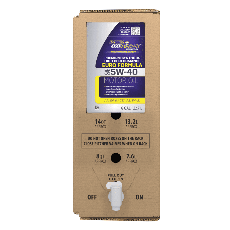 Royal Purple — Royal Purple Premium Synthetic High Performance Euro Formula 5W40 Motor Oil - 6 Gallon Bag-In-Box - view 1