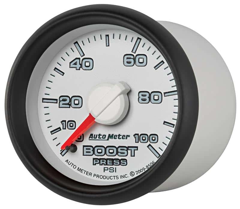 AutoMeter — Autometer Factory Match 52.4mm Mechanical 0-100 PSI Boost Gauges 3 pressure Ranges
2-1/16" BOOST, 0-100 - view 2