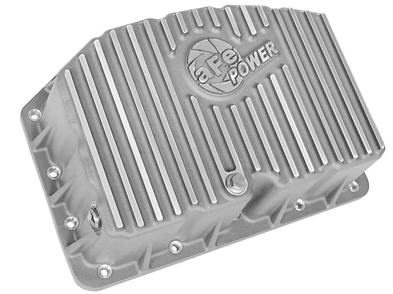 aFe — aFe Street Series Engine Oil Pan Raw w/ Machined Fins; 11-17 Ford Powerstroke V8-6.7L (td)
Engine Oil Pan - view 2