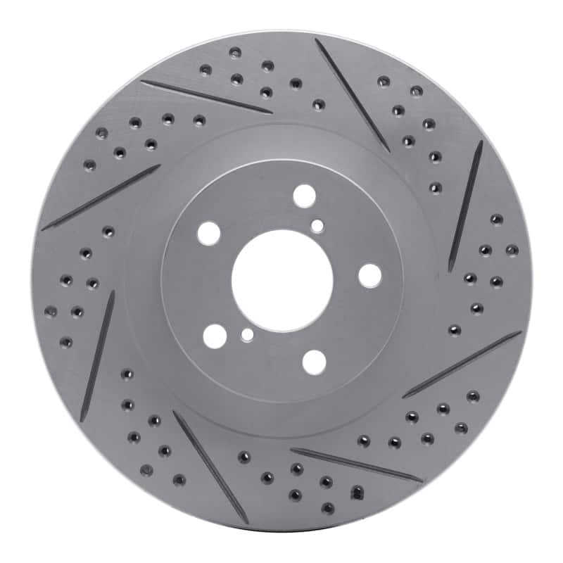 R1 Concepts — R1 01-08 Saab 9-2X Front Right Drilled & Slotted Geo-Carbon Rotor - view 1