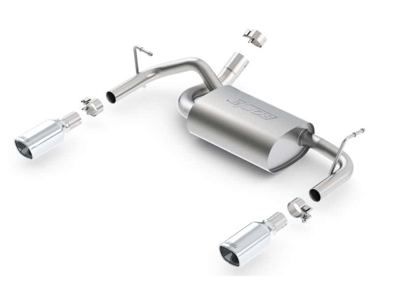 Borla — Borla 12-16 Jeep Wrangler 3.6L AT/MT 4WD Single Split Rr Exit Touring Exhaust (rear section only)
Axle-Back System
ExhstSysKt - view 1