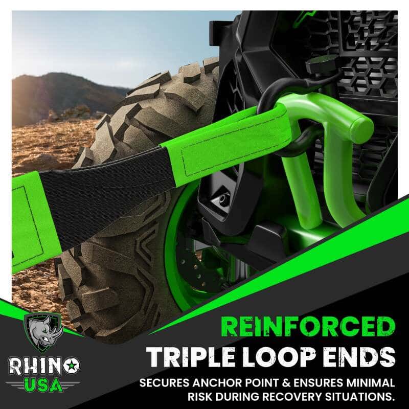 Rhino USA — Rhino USA Recovery Tow Strap 3Inx20Ft (Green)
Tow Strap - view 6
