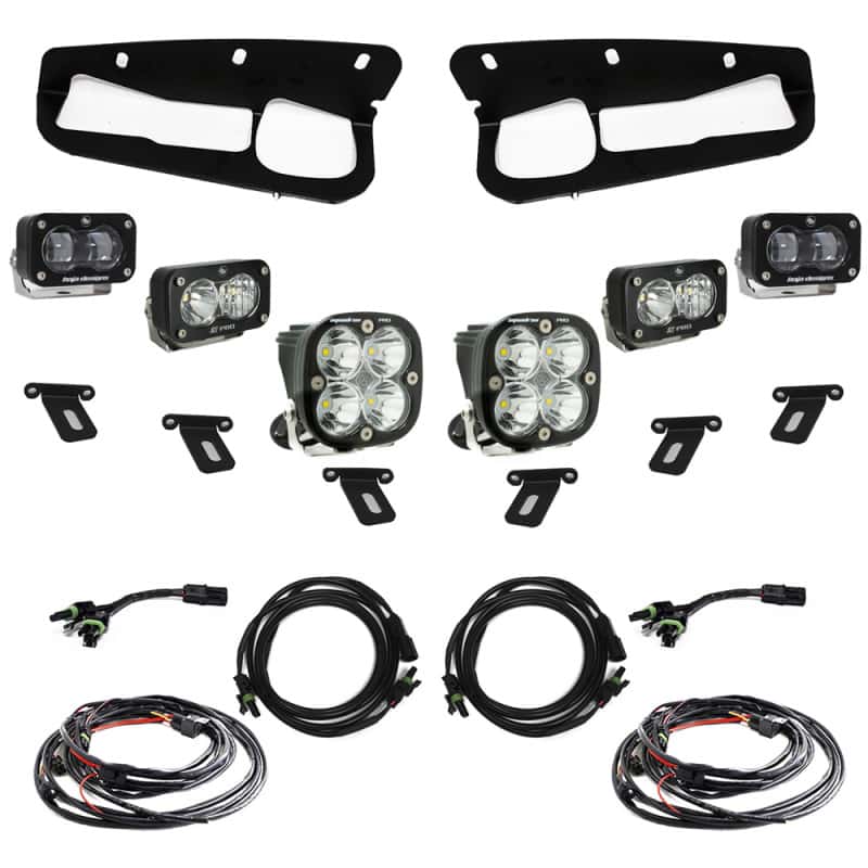 Baja Designs — Baja Designs 21-22 Ford Bronco w/Steel Bumper S2 SAE Pro Fog Pocket Light Kit - Clear - view 1