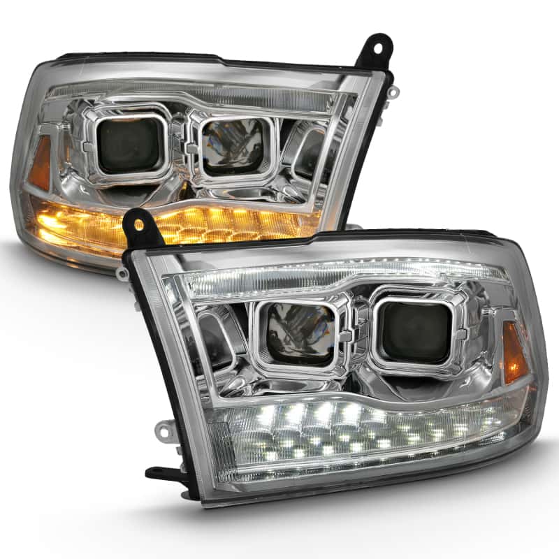 ANZO — ANZO 2009-2018 Dodge Ram 1500 Projector H.L. Switchback Chrome Amber
Head Light Set
HdLtSet - view 10