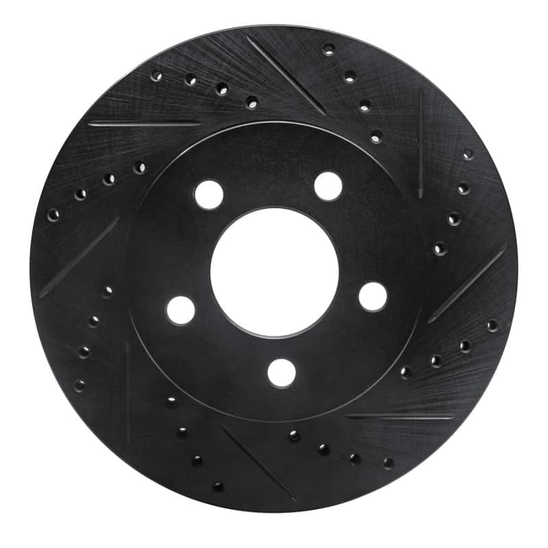 R1 Concepts — R1 02-07 Jeep Liberty Front Right Drilled & Slotted Black Brake Rotor
R1 Brake Rotor Drill - view 1