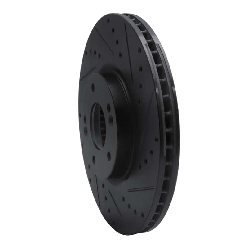 R1 Concepts — R1 07-12 Hyundai Veracruz Front Right Drilled & Slotted Black Brake Rotor
R1 Brake Rotor Drill - view 2