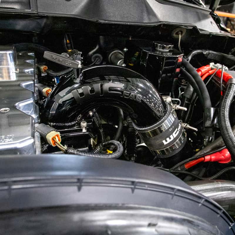 Wehrli — Wehrli 03-07 Cummins 5.9L D/S 3.5in. Intake Horn IC Pipe - Bengal Red
Int Horn IC Pipe BR - view 9