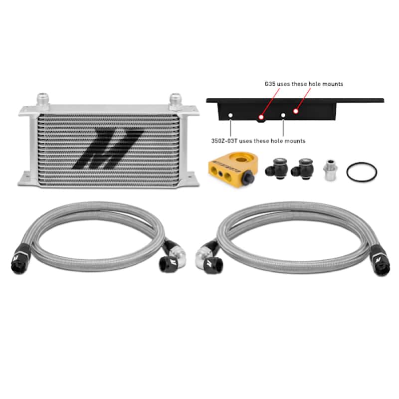 Mishimoto — Mishimoto 03-09 Nissan 350Z / 03-07 Infiniti G35 (Coupe Only) Oil Cooler Kit - Thermostatic - view 5