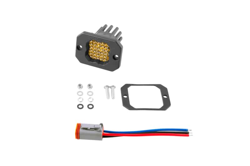 Diode Dynamics — Diode Dynamics Stage Series C1 LED Pod Pro - Yellow Flood Flush ABL Each - view 5